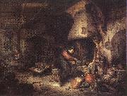 OSTADE, Adriaen Jansz. van Alchemist agg oil painting on canvas